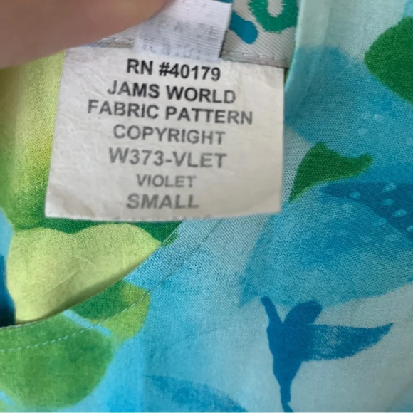 Jams World Violet Sleeveless Floral Knee High Dress size S - Picture 5 of 5